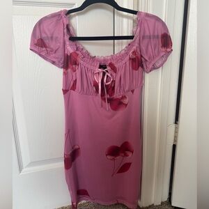 Forever 21 Pink Ruffled Dress